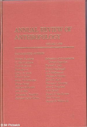 Annual Review of Anthropology Volume 7