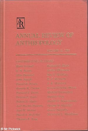 Annual Review of Anthropology Volume 12