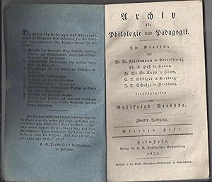 Archiv für Philologie und Pädagogik - Im Vereine mit Fr.Th. Friedemann in Braunschweig - Ph. K. H...