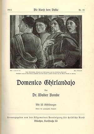 Bild des Verkufers fr Die Kunst dem Volke. Konvolut 6 Bd. im Festeinband: Ghirlandajo (1914), Velazquez (1916), Rubens (1913), van Dyck (1918), Terborch (1921), von Schwind (1924) zum Verkauf von Paderbuch e.Kfm. Inh. Ralf R. Eichmann