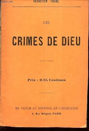 Bild des Verkufers fr LES CRIMES DE DIEU. zum Verkauf von Le-Livre