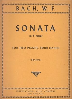 Seller image for Sonata in F major for Two Pianos, Four Hands for sale by Hancock & Monks Music