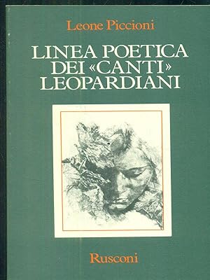 Bild des Verkufers fr Linea poetica dei Canti leopardiani zum Verkauf von Librodifaccia