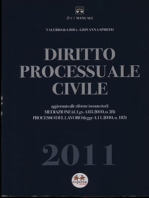 Imagen del vendedor de Diritto processuale civile 2011 a la venta por Librodifaccia