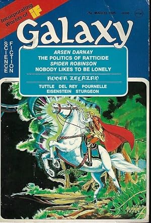 Imagen del vendedor de GALAXY Science Fiction: March, Mar. 1975 ("Sign of the Unicorn") a la venta por Books from the Crypt