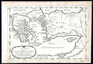 Image du vendeur pour La Carte pour la Guerre de Troye" - Greece Crete Turkey Egypt map carte Karte mis en vente par Antiquariat Steffen Vlkel GmbH