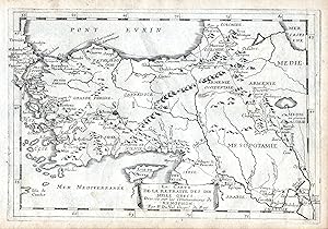 Image du vendeur pour La Carte de la Retraite des Dix Mille Grecs" - Cyprus Turkey Syria map carte Karte mis en vente par Antiquariat Steffen Vlkel GmbH