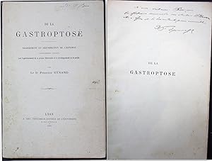 De la Gastroptose Abaissement et Deformation de L'Estomac Caracterisee surtout par l'apalatisseme...