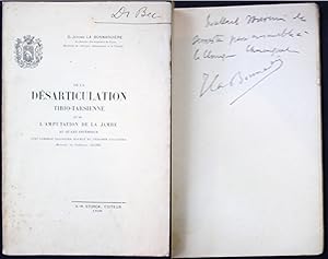 De la Desarticulation Tibio-tarsienne et de l'amputation de la jambe au quart inferieur avec lamb...