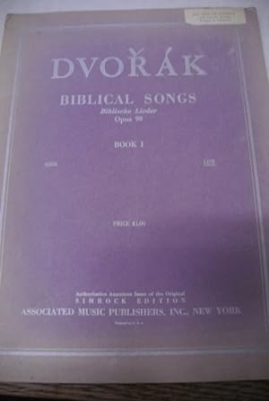 Biblical Songs. Biblische Lieder. Op. 99. Book 1. Low voice.