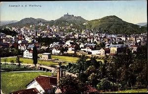 Bild des Verkufers fr Ansichtskarte / Postkarte Lutherstadt Eisenach in Thringen, Gesamtansicht der Stadt mit der Wartburg zum Verkauf von akpool GmbH