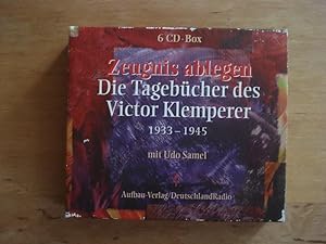 Zeugnis ablegen - Die Tagebücher des Victor Klemperer 1933 - 1945 - Mit Udo Samel (6CD-Box)