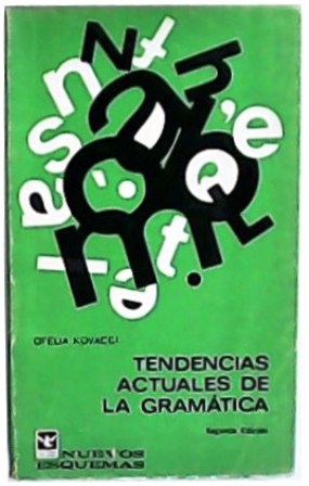 Imagen del vendedor de Tendencias actuales de la gramtica. a la venta por Librera y Editorial Renacimiento, S.A.