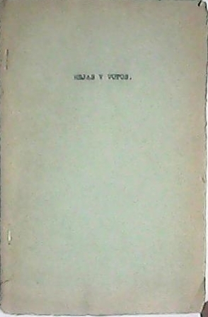 Seller image for Rejas y votos. Segunda parte de Carceleras (Zarzuela en un acto dividido en cuatro cuadros en prosa y verso). for sale by Librera y Editorial Renacimiento, S.A.