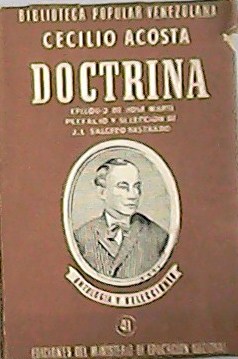 Seller image for Doctrina. Epilogo de Jos Marti. for sale by Librera y Editorial Renacimiento, S.A.