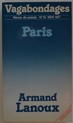 Vagabondages. Revue de poésie, N° 15. Paris. Armand Lanoux.