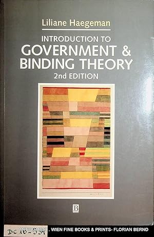 Immagine del venditore per Introduction to government and binding theory. (=Blackwell textbooks in linguistics ; 1) venduto da ANTIQUARIAT.WIEN Fine Books & Prints