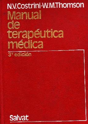 Seller image for MANUAL DE TERAPEUTICA MEDICA. 3 EDICION. for sale by Librera Raimundo