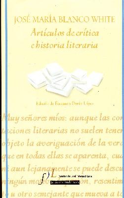 ARTICULOS DE CRITICA E HISTORIA LITERARIA.