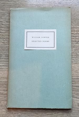 Seller image for Selected Poems of William Cowper for sale by Peter & Rachel Reynolds