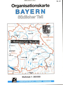 Organisationskarte Bayern Südlicher Teil. Nr. 37.