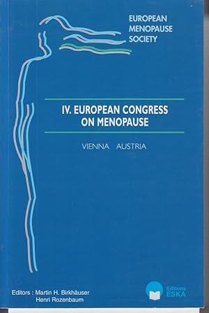 Imagen del vendedor de IV. European congress on menopause - Vienna Austria a la venta por Allguer Online Antiquariat