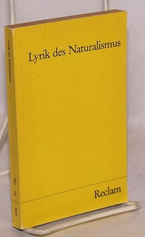 Seller image for Lyrik des Naturalismus for sale by Bolerium Books Inc.