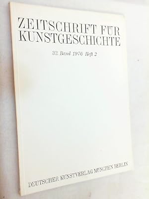Image du vendeur pour Zeitschrift fr Kunstgeschichte; 33. Band 1970, Heft 2 mis en vente par Versandantiquariat Christian Back