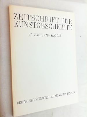 Image du vendeur pour Zeitschrift fr Kunstgeschichte; 42. Band 1979, Heft 2 mis en vente par Versandantiquariat Christian Back