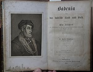 Bild des Verkufers fr Badenia oder das badische Land und Volk. Eine Zeitschrift zur Verbreitung der historisch-topographisch-statistischen Kenntni des Groherzogthums. Band I (von 3). (Neue Folge). zum Verkauf von Antiquariat  Braun