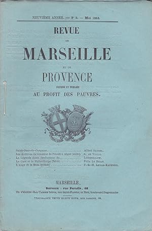 Seller image for Revue de Marseille et de Provence fonde et publie au profit des pauvres - Neuvime anne - Mai 1863, n 5 for sale by Pare Yannick