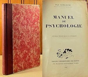 Seller image for MANUEL DE PSYCHOLOGIE for sale by Livres 113