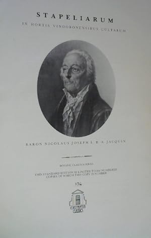 Imagen del vendedor de Stapeliarum : In Hortis Vindobonensibus Cultarem (Facsimile Reprint - Botanic Classica Series) a la venta por Chapter 1