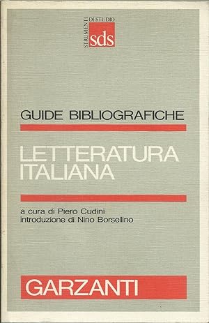 Guide bibliografiche. Letteratura italiana.