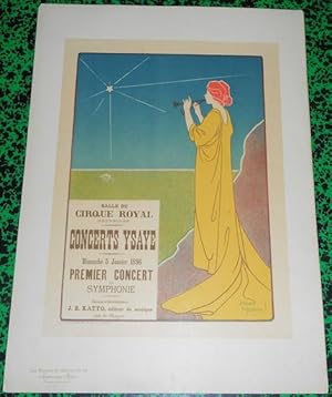 Affiche Henri Meunier Concert Ysaye Les Maîtres de l?Affiche