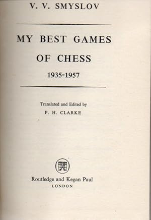 My best Games of Chess 1935-1957