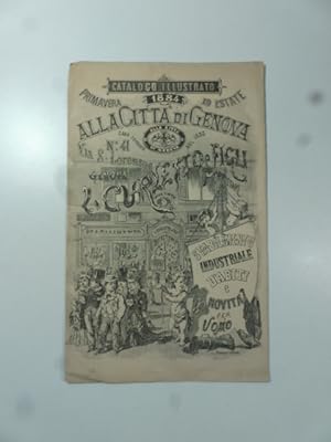 Catalogo illustrato 1884 Alla citta' di Genova L. Curletto.Stabilimento industriale d'abiti e nov...