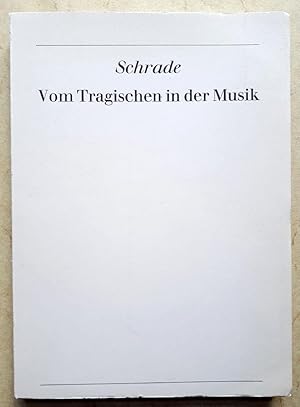 Immagine del venditore per Vom Tragischen in der Musik venduto da Verlag IL Kunst, Literatur & Antiquariat