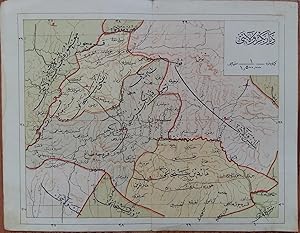 [MAP of OTTOMAN PROVINCE of DIYAR-I BEKR] Diyarbakir Vilâyeti.