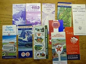 11 Western Canada Maps - 1950's to 1960's