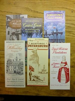 12 Tourist and Travel Brochures from Virginia - about 1970