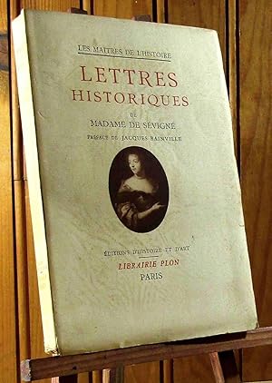 Seller image for LETTRES HISTORIQUES DE MADAME DE SEVIGNE for sale by Livres 113