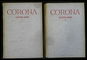 Corona drittes Jahr I und II Band Erstes Heft und Viertes Heft
