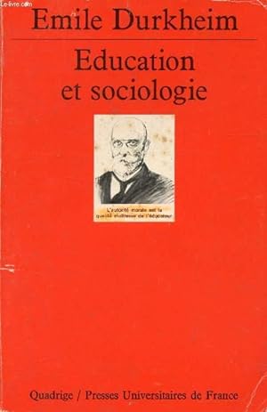 Immagine del venditore per EDUCATION ET SOCIOLOGIE (Quadrige) venduto da Le-Livre