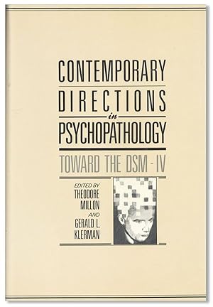 Bild des Verkufers fr Contemporary Directions in Psychopathology: Toward the DSM-IV zum Verkauf von Lorne Bair Rare Books, ABAA