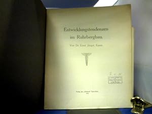 Bild des Verkufers fr Entwicklungstendenzen im Ruhrbergbau. Mit 5 groformatigen Karten (80x40) des gesamten Ruhrgebietes. Verein fr die bergbaulichen Interessen im Oberbergamtsbezirk in Essen. zum Verkauf von Antiquariat Michael Solder