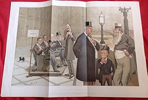 Seller image for "On the Terrace". The Ayes and Noes Have it. Double size Nov 30th 1893 Vanity Fair Lithograph. for sale by Colophon Books (UK)