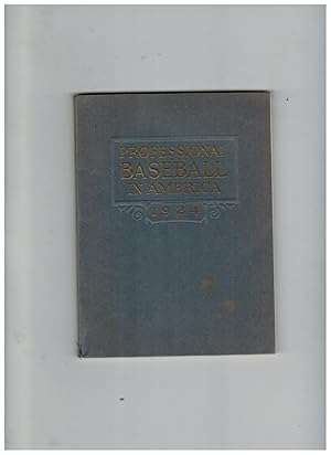 PROFESSIONAL BASEBALL IN AMERICA. A COMPILATION OF THE AGREEMENTS AND RULES WHICH DEFINE THE RELA...