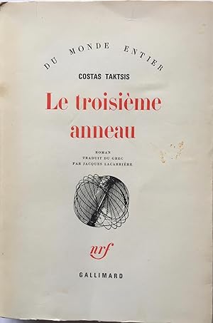 Immagine del venditore per Le Troisime Anneau venduto da Ma petite bibliothque