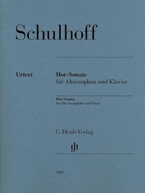 Bild des Verkufers fr Hot-Sonate fr Altsaxophon und Klavier, Urtext : Altsaxophon und Klavier;Blasinstrumente; zum Verkauf von AHA-BUCH GmbH